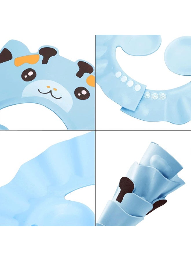 Daytoyz Baby Shower Cap Bathing Protection Adjustable Hair Washing Hat Silicone Bath Head Cap Visor Cap Waterproof Shampoo Cap Soft Bathing Hat for Toddlers Kids Baby 0-6 Years - Image 4